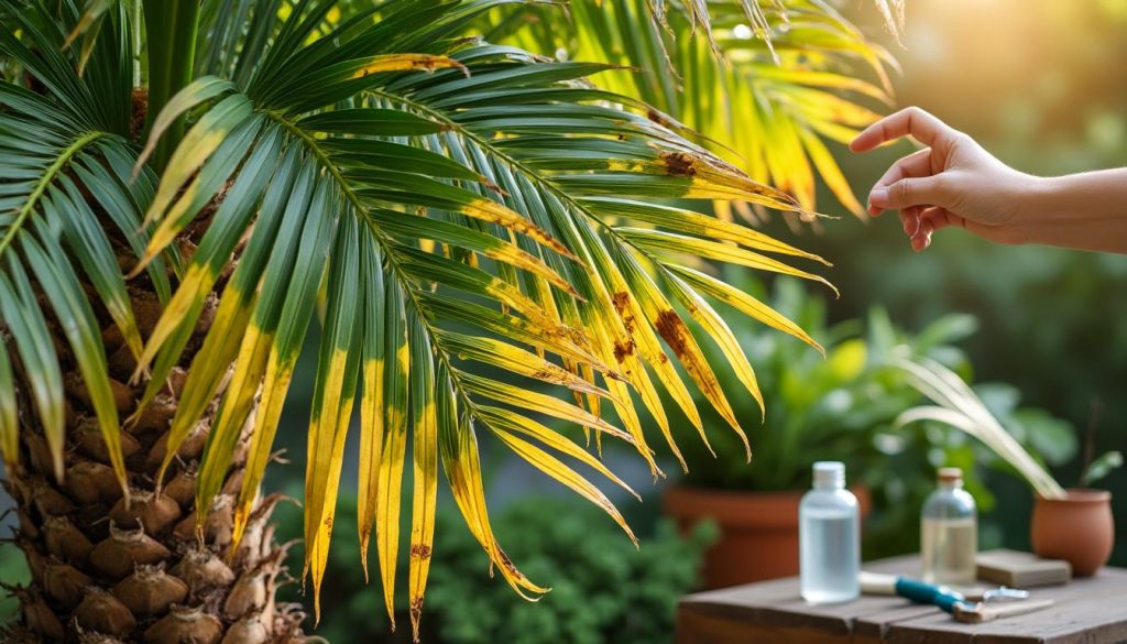 Pourquoi les feuilles de palmier jaunissent et comment y remédier ?