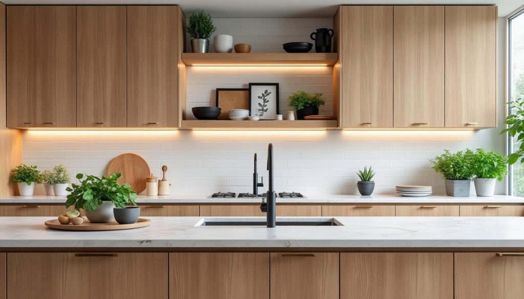 découvrez des astuces et idées pratiques pour moderniser votre cuisine en bois sans la repeindre, en valorisant son charme naturel et en apportant une touche contemporaine.