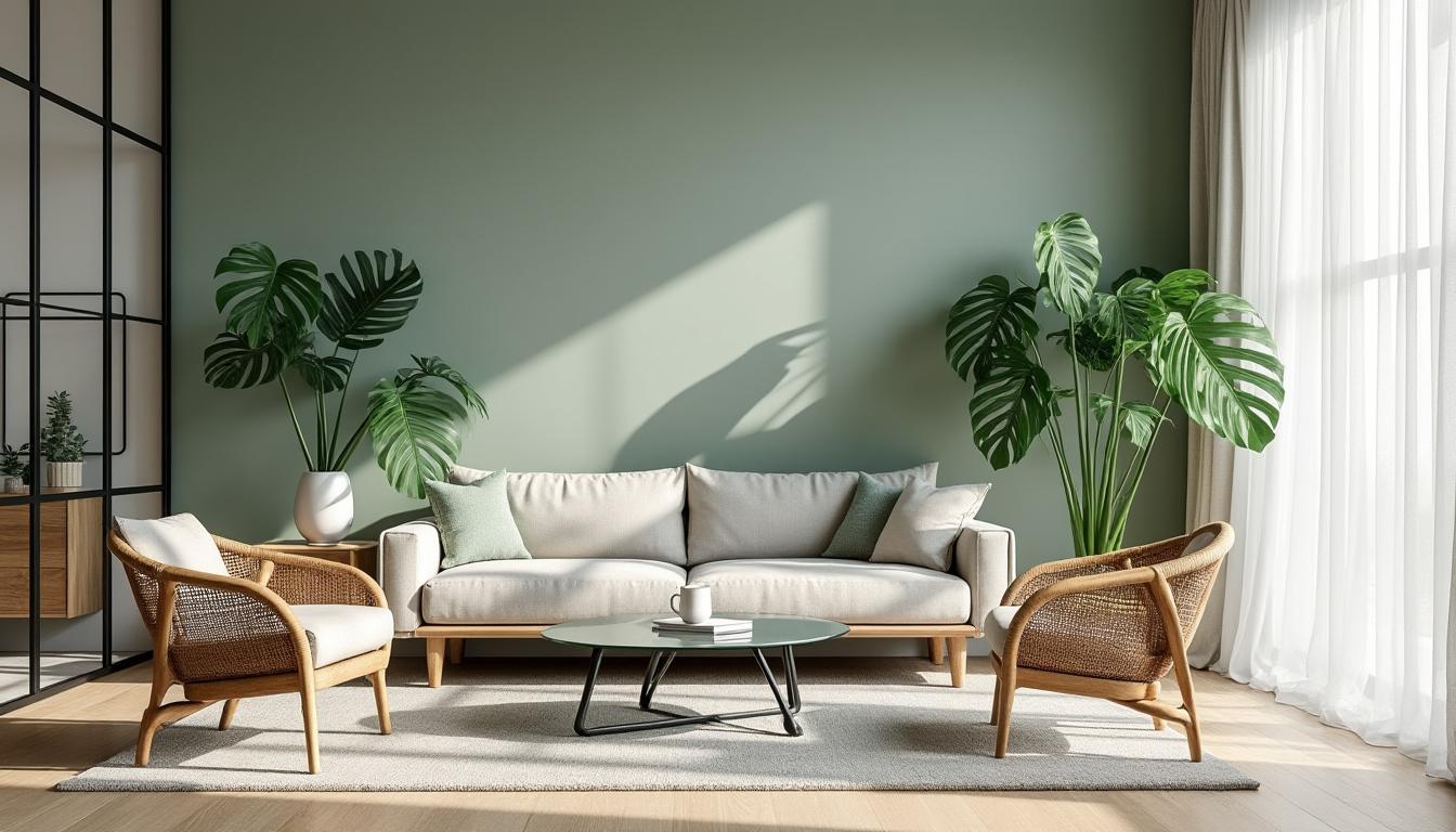 découvrez comment intégrer la teinte apaisante du vert sauge dans votre décoration intérieure pour créer une ambiance sereine et élégante.