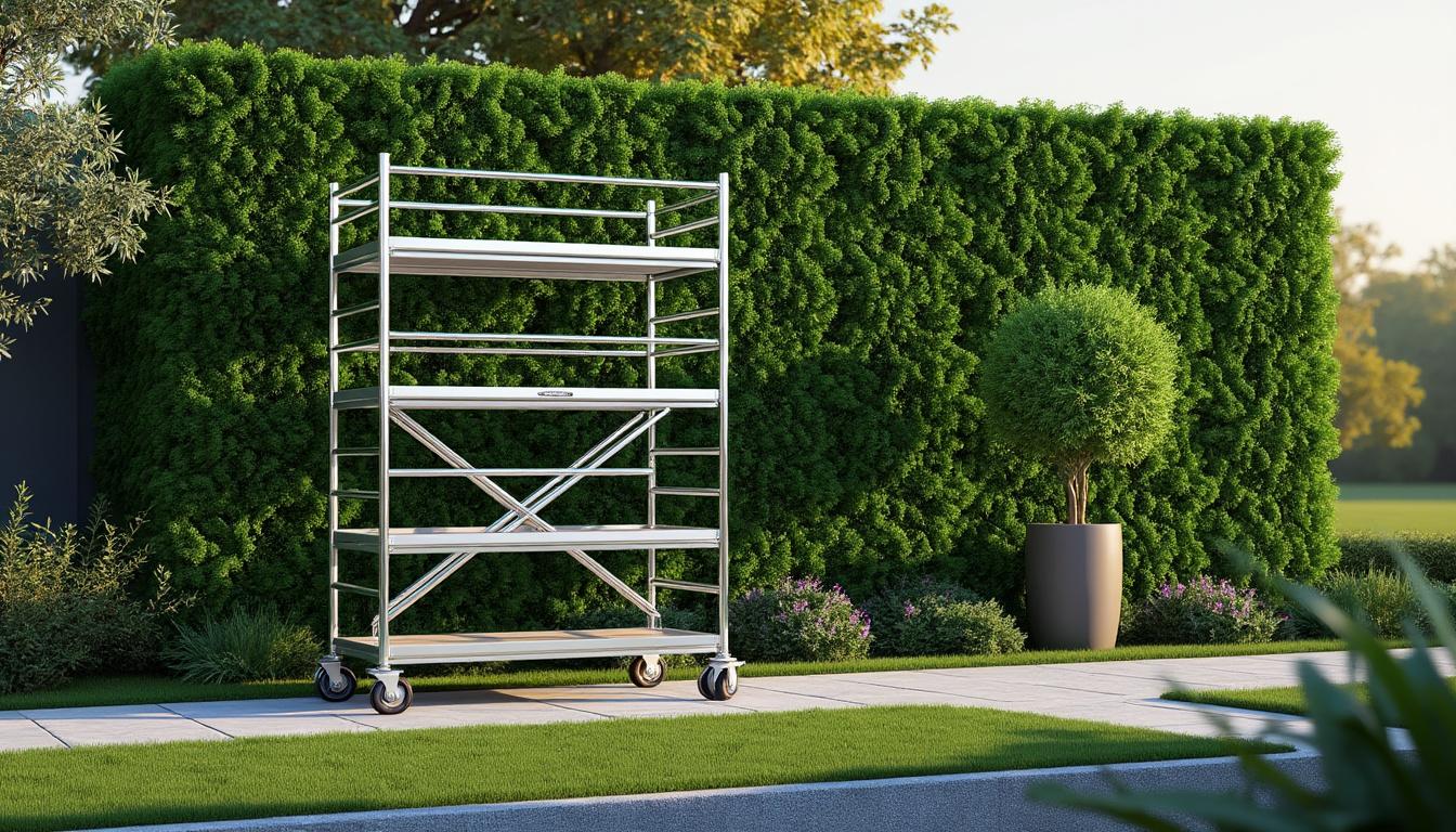 découvrez notre guide pratique pour l'utilisation sécurisée d'un échafaudage lors de la taille de haies, afin d'assurer un entretien efficace et sans danger.