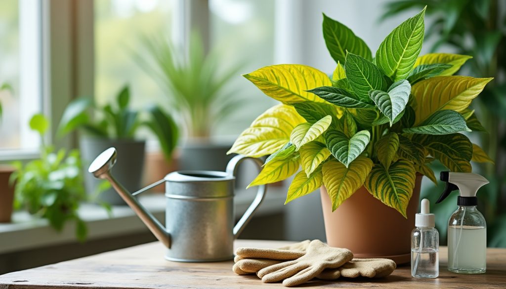 découvrez comment identifier les causes des feuilles jaunes et vertes sur vos plantes et apprenez les méthodes efficaces pour les traiter et les garder en bonne santé.
