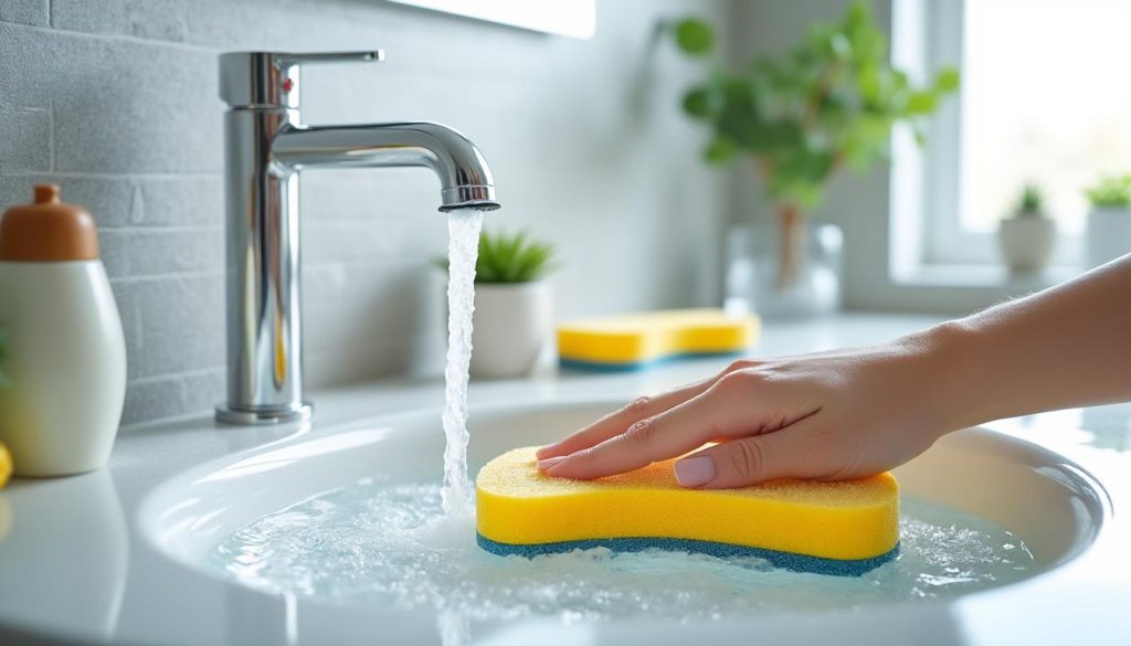 découvrez comment nettoyer efficacement votre salle de bain sans effort grâce à l'éponge magique. astuces et conseils pour un nettoyage rapide et impeccable.