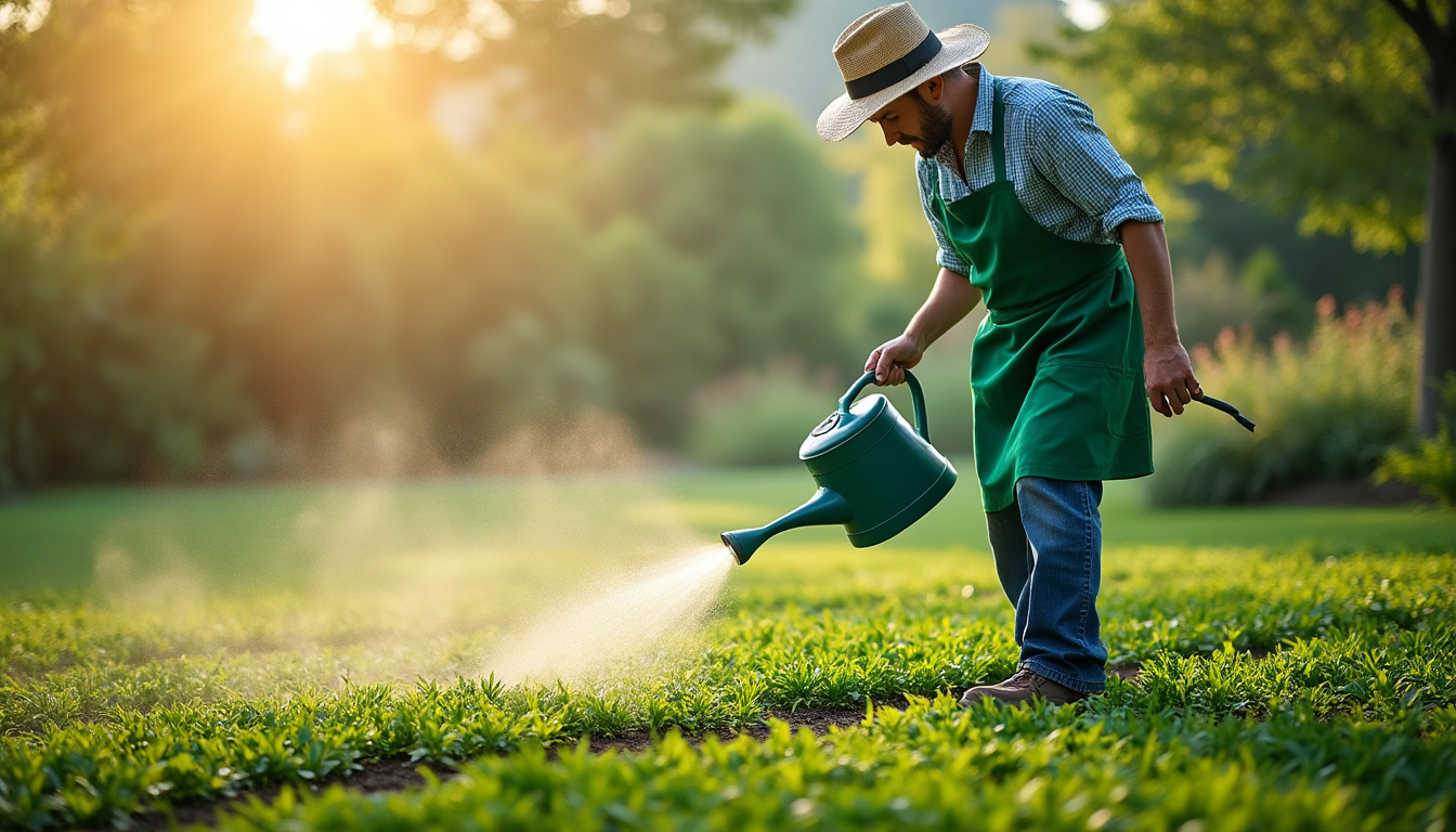 découvrez l'importance d'arroser le gazon après le semis pour garantir une germination optimale et un pelouse dense et en bonne santé.