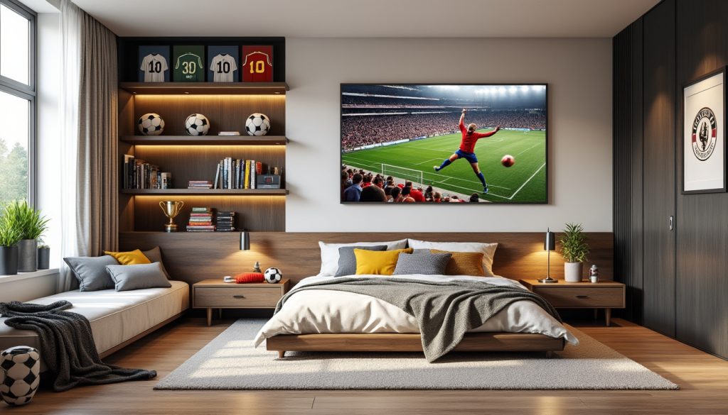 découvrez nos astuces pour décorer une chambre sur le thème du foot avec style et créativité, et créez un espace unique et dynamique pour les passionnés de football.