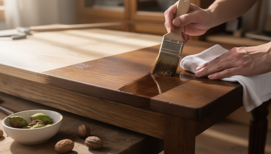 découvrez comment utiliser le brou de noix pour teinter, protéger et sublimer vos meubles en bois naturellement, grâce à nos conseils pratiques et astuces.